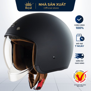 [NHÀ SẢN XUẤT] Mũ Bảo Hiểm 3/4 Royal  M139 Kính Âm Chính Hãng, Nón Bảo Hiểm 3/4 Royal Bảo Hành 12 Tháng Hợp Nam Nữ