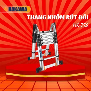 Thang Nhôm Rút Chữ A Cao Cấp HAKAWA - Bảo Hành Chính Hãng 2 Năm
