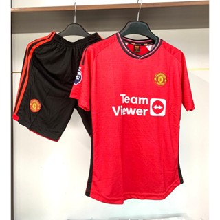  Quần Áo Đá Bóng  Đồ Đá Banh Nam Nữ CLB Mu Màu Đỏ Vải Thun Thái   Mè Thái - in Tên Số Theo Yêu Cầu 