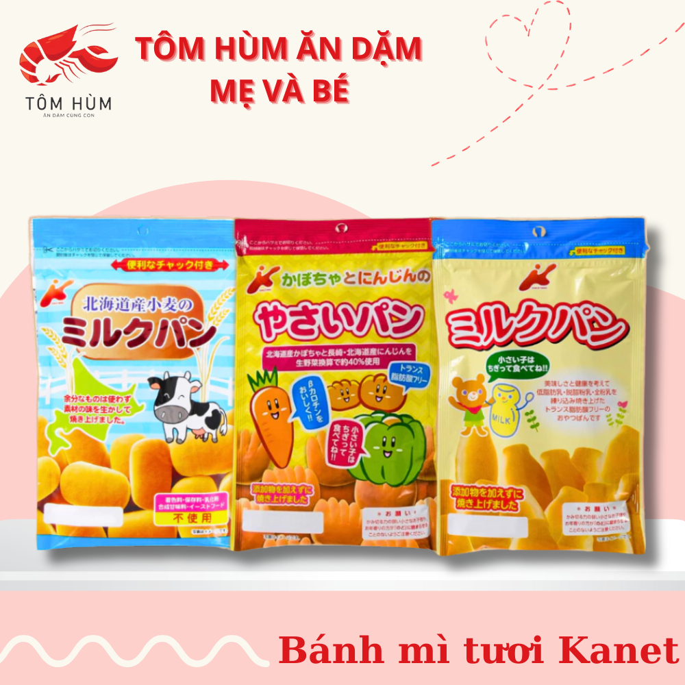 [LV] Bánh Mì Tươi Kanet Ăn Dặm Nhật Bản Dành Cho Bé