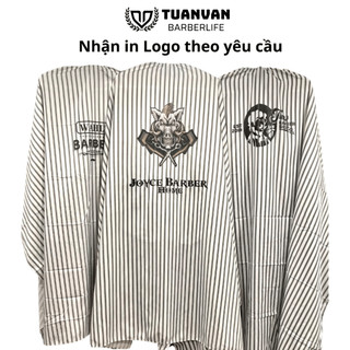 Áo choàng cắt tóc in logo theo yêu cầu (đặt từ 10c) cho tiệm tóc barbershop salon