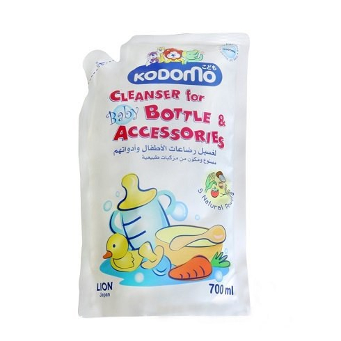 Nước rửa bình sữa và đồ dùng Kodomo - Túi 700ml