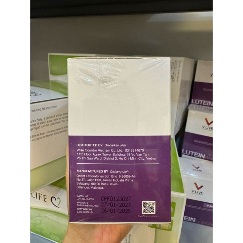 Khỏe đôi mắt Vsion Lutein Vlive international giúp tăng cường thị lực giảm mỏi mắt.