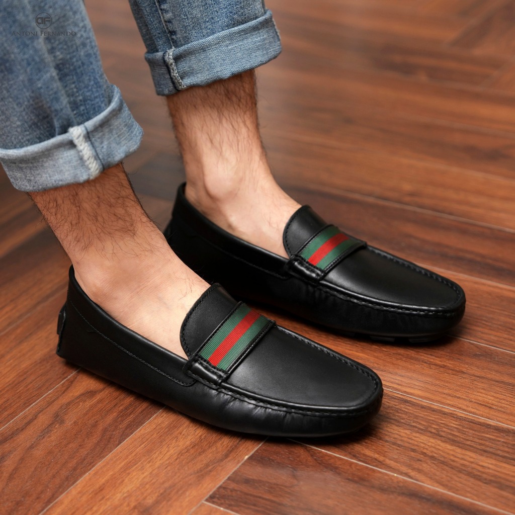 Giày Lười Nam Da Bò Ý Đế Âm Thương Hiệu  Antoni Fernando Driver Shoes AF-40351