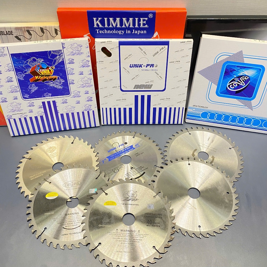 Lưỡi cưa gỗ hợp kim 185mm Unik Covina Kimmie Darchi (185mm, 40 và 60 răng, cốt 25.4mm)