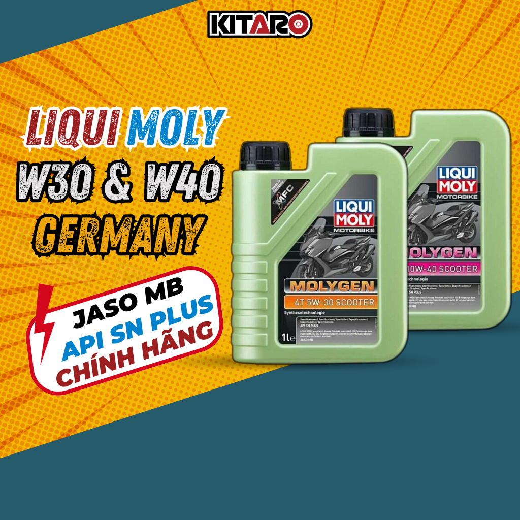 Nhớt xe tay ga Liqui Moly 5W30 , 10W40 - dầu Liqui Molygen tổng hợp