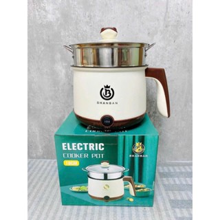 Nồi lẩu điện 2 chế độ kèm xửng hấp inox