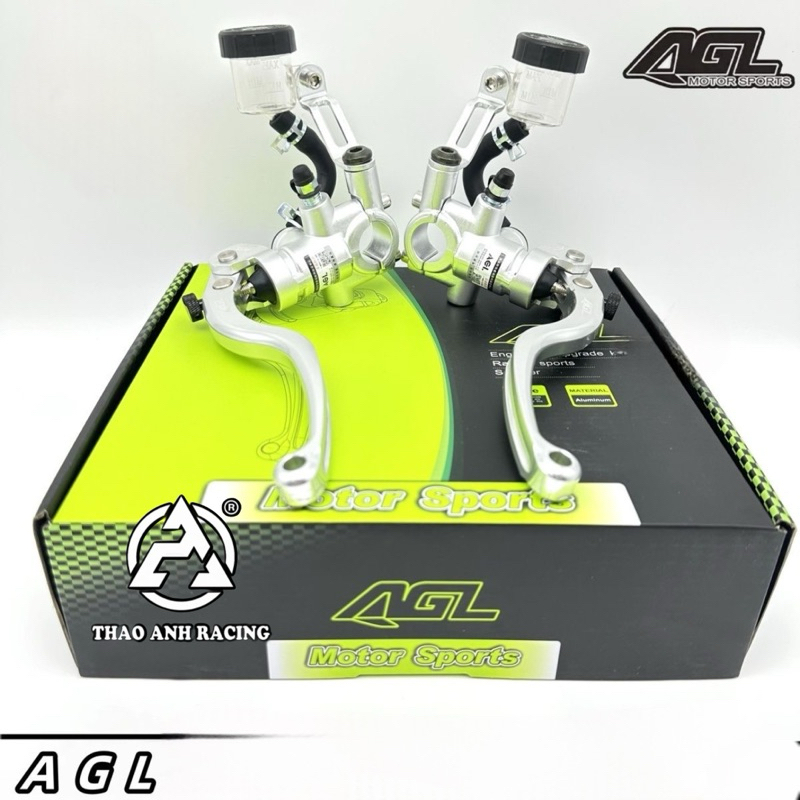   1 đôi  Tay phanh bình dầu rời AGL CNC siêu nét gắn cho xe điện xe máy 