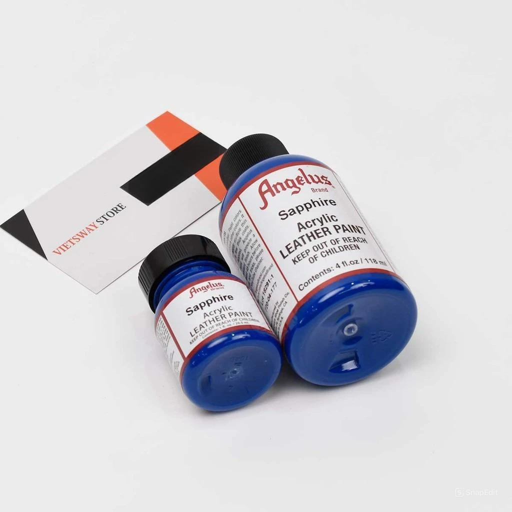 Màu Angelus Acrylic Leather Paint vẽ trên chất liệu da, vải - Màu Sapphire