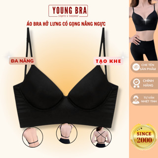 Áo Ngực Nâng Ngực Young Bra Hở Lưng Dây Mảnh - Áo Ngực Hở Lưng Tạo Khe Chất Su Mát Lạnh Khoét Lưng Sâu Chữ U OYA571