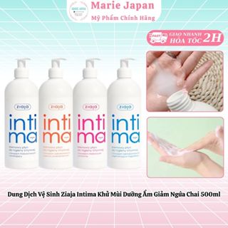 Dung Dịch Vệ Sinh Ziaja Intima Khử Mùi Dưỡng Ẩm Giảm Ngứa Rát Chính Hãng Chai Vòi 500ml