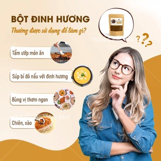 Bột đinh hương 100g, gia vị nấu ăn, hương thơm nồng nàn, kích thích vị giác