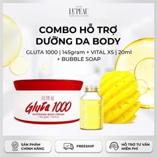 Combo dưỡng trắng da mờ thâm Lepeau dành cho body 