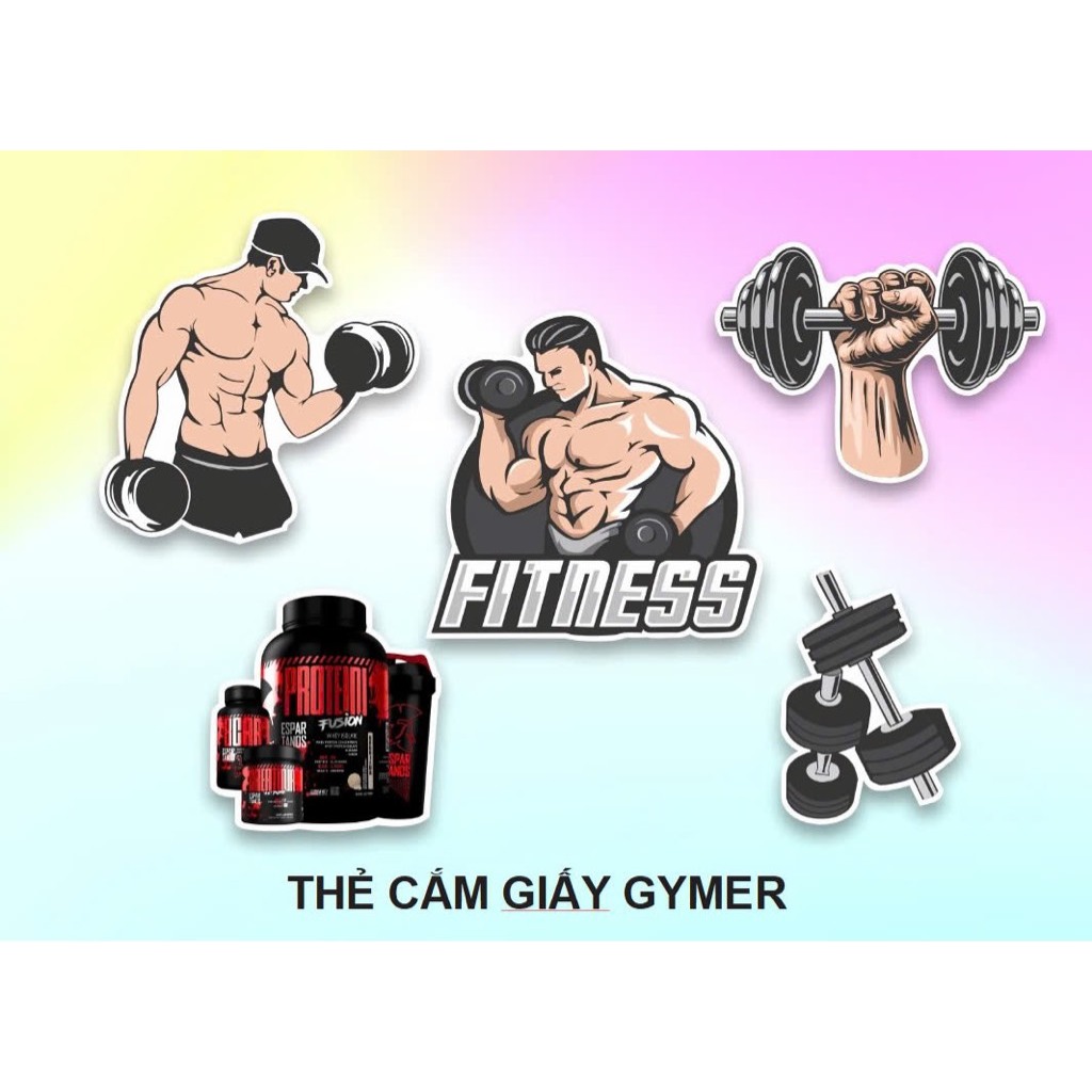 Set giấy gymer NĐ trang trí bánh (combo 5 set)