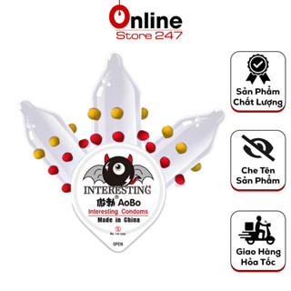 Bao Cao Su Bi Lớn Aobo, Bcs Siêu Mỏng, Chiều Rộng Bao 52mm, Nhiều Gel Bôi Trơn. (Lẻ 1C)
