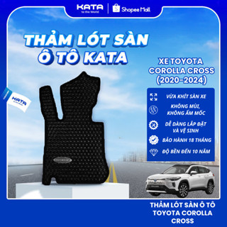 Thảm lót sàn ô tô KATA cho xe Toyota Corolla Cross (2020-2025), Thảm để chân xe hơi vừa khít sàn, không thấm nước