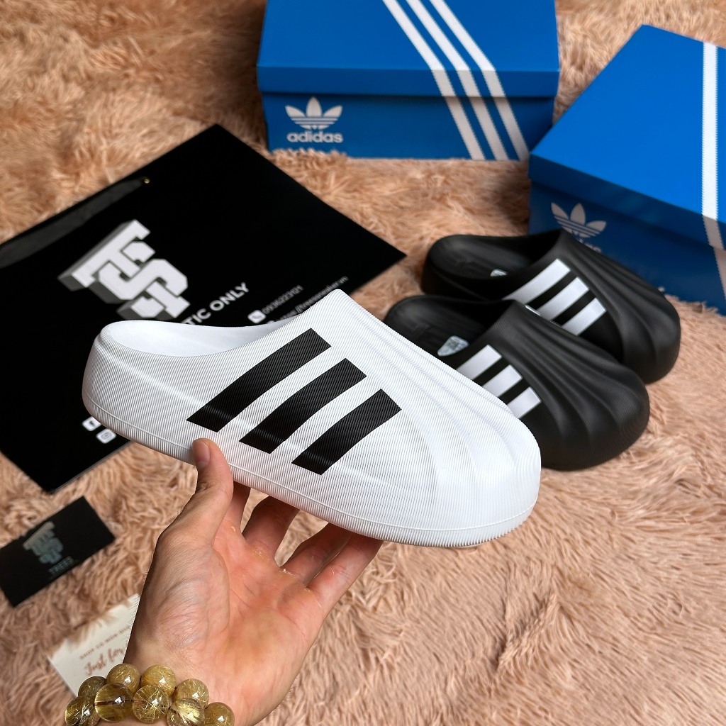 [CHÍNH HÃNG] ADIDAS ADIFOM SUPERSTAR MULE WHITE BLACK IF6184 FULL BOX TAG AUTH