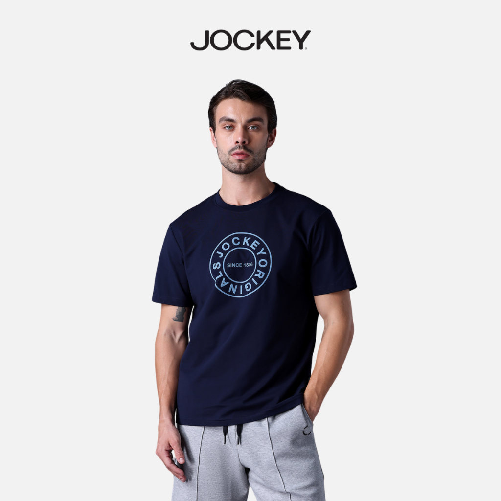 Áo T- shirt Jockey Nam Cotton USA In 3D logo tee - J1197