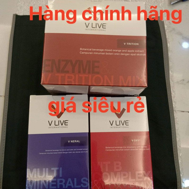 [ Hàng chính hãng ] combo bộ 3 Vlive international.