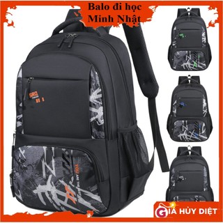 Balo học sinh nam đi học cặp cho bé trai học cấp 1 3 vải nylon chống nước nhiều ngăn đựng vừa laptop 15.inch
