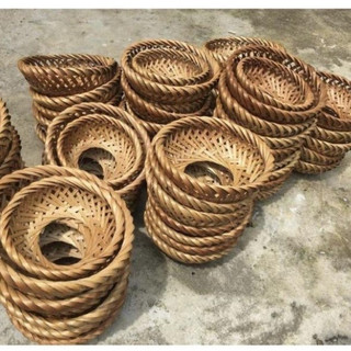 Rế tre, rế nồi niêu nồi đất, dế tre, dế lót nồi đựng hoa quả đóng lẵng (Ảnh thật) shop mây tre đan bcc7 Mới