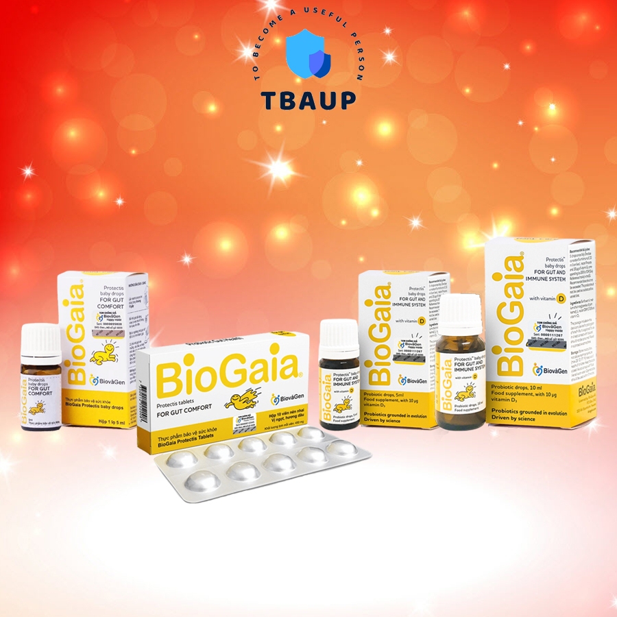 Men vi sinh BioGaia Protectis Drops (Nhỏ giọt) / Tablets (Viên) (Vitamin D3) hỗ trợ cải thiện hệ tiê