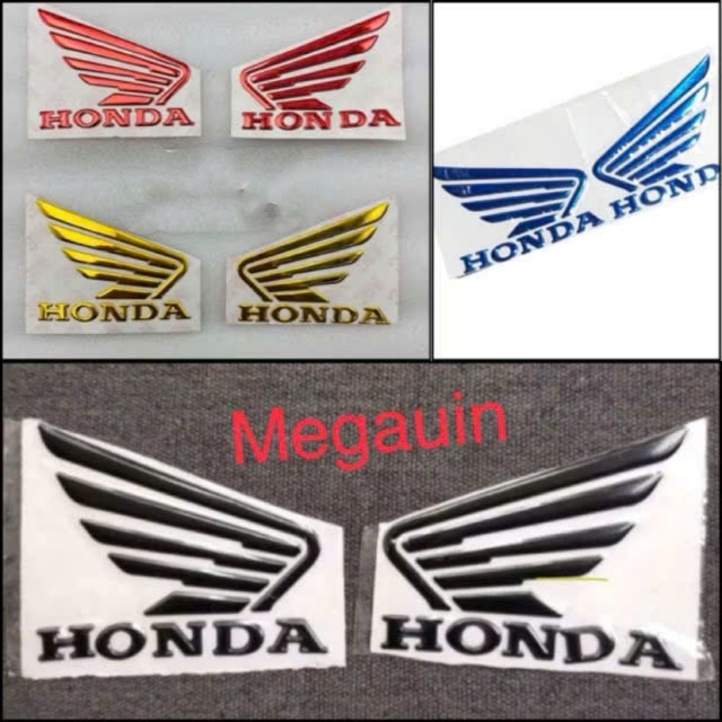 (xả kho-hàng đẹp) Logo cánh chim chữ Honda (giá 1 cặp)