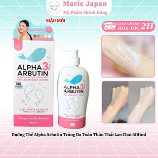 Dưỡng thể Alpha Arbutin trắng da toàn thân Thái Lan Chính Hãng Chai 500ml