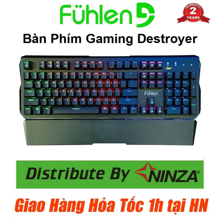 Bàn Phím Cơ Gaming Fuhlen Destroyer - Hàng Chính Hãng BH 2 Năm