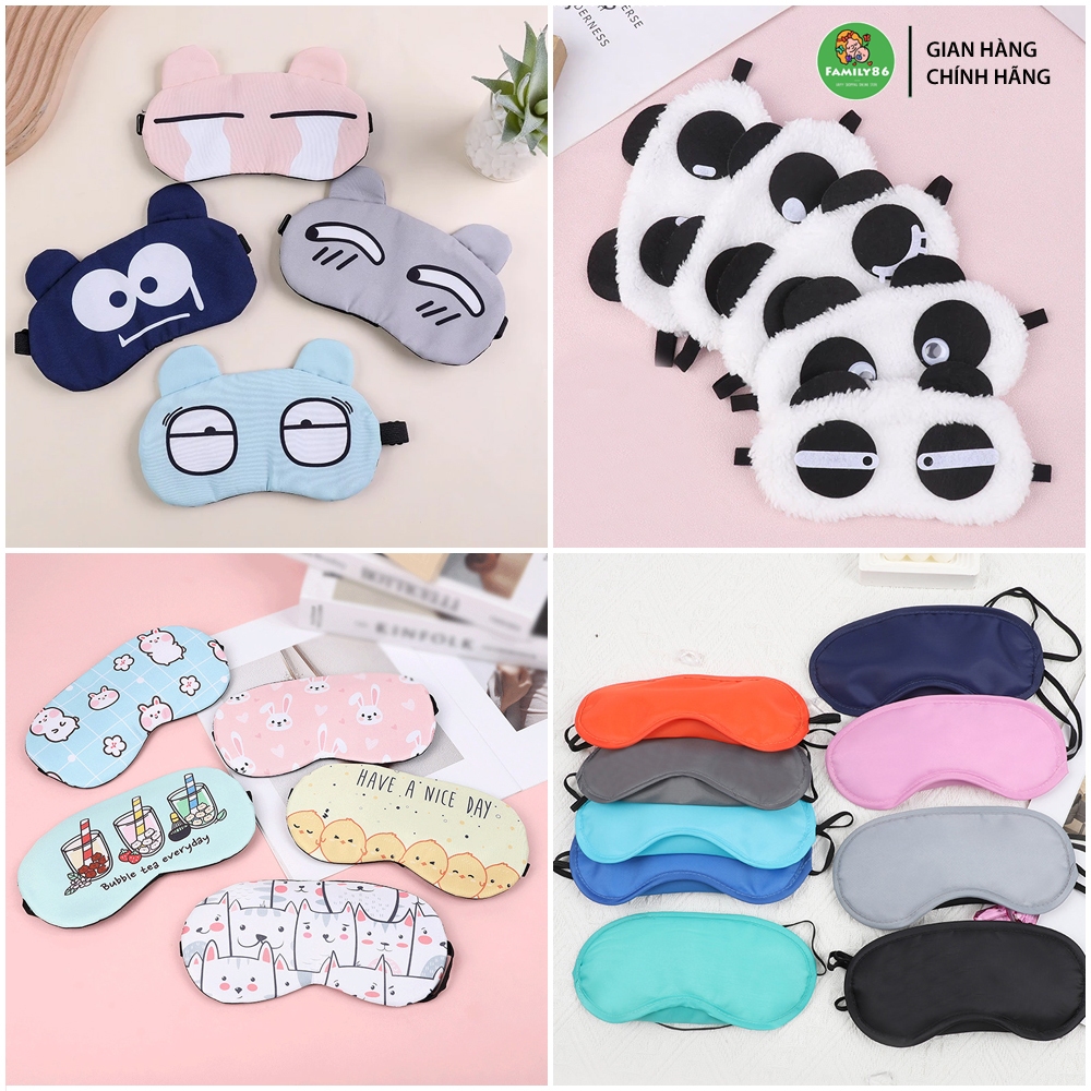 Đồ Bịt Mắt Ngủ, Bịt Mắt Ngủ Có Gel Làm Mát Cho Bé Gái Cute Anime - Bịch Bịp Mặt Nạ Ngủ Che Mắt