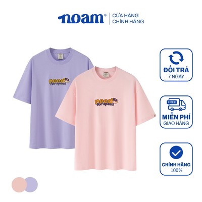 Áo thun Form rộng NOAM Need for Speed 100% Cotton - Màu tím