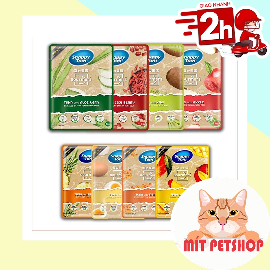 [THÊM VỊ MỚI] Thùng Pate Snappy Tom Trái Cây 24 gói