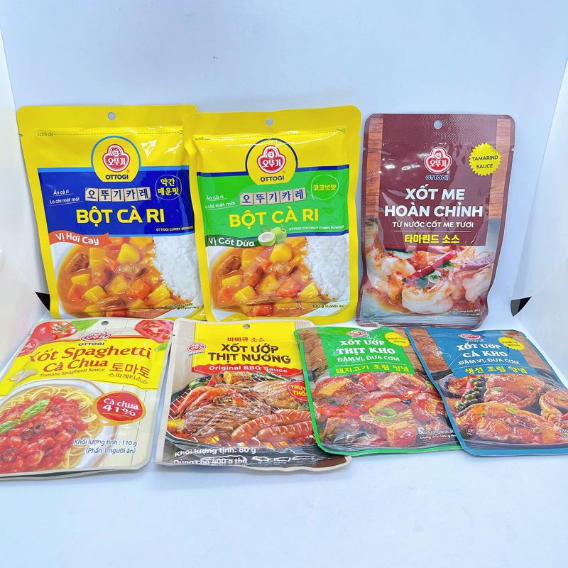 Xốt Ướp Thịt Bột Cà Ri Ottogi/ Otoki 80g Đủ Vị