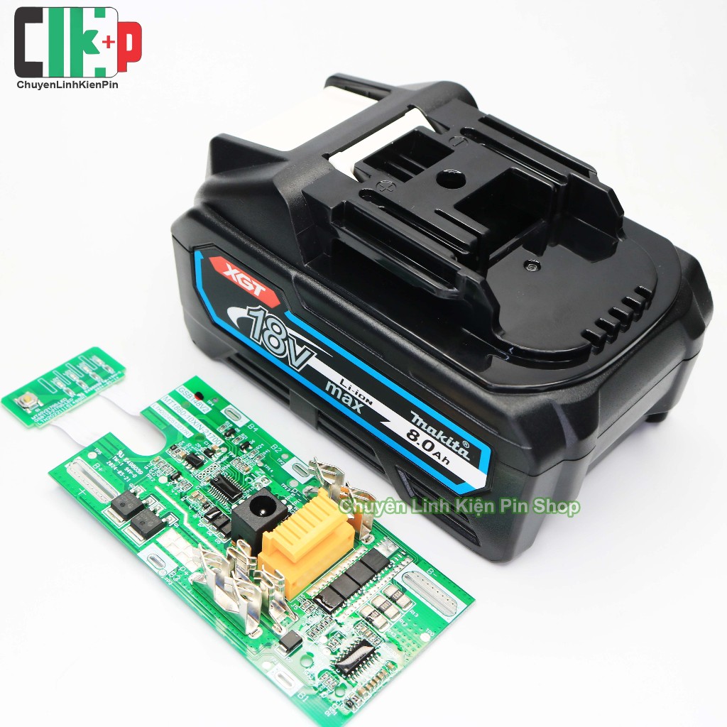 [ MD2172 ] Vỏ mạch Makita18V 8AH 5S2P 21700 nhận 3 đường sạc Zin, Adapter và Sạc Gài ( CLKP )