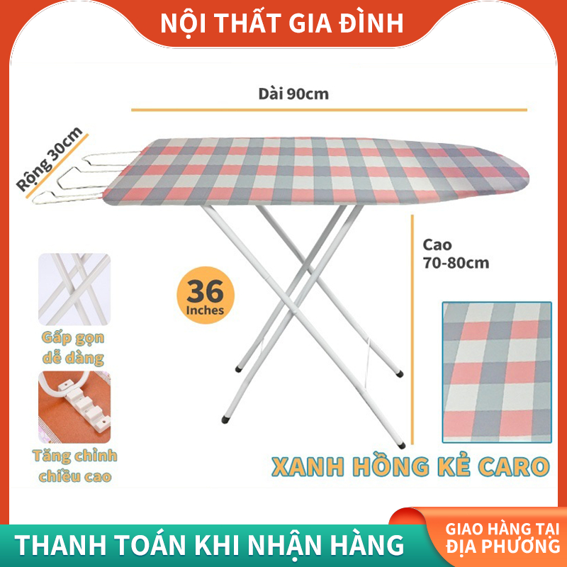 Bàn Để Ủi Bàn Ủi Quần Áo Dạng Đứng Thiết Kế Thông Minh Nhỏ Gọn, Gấp Gọn, Tiện Lợi Khung Kim Loại Chắc Chắn Đa Năng