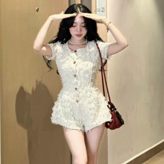 [BÈO BÉO BIGSIZE] JUMPSUIT DẠ RÁCH TUA RUA CỘC TAY CHIẾT EO FORM BIGSIZE 60-90KG