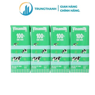 Sữa tươi tiệt trùng Vinamilk 100% sữa tươi có đường hộp 180ml_Trungthanh.store