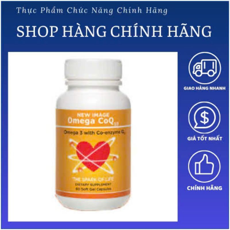 Viên uống Omega CoQ10 New Image Alpha Lipid sữa non - tốt tim mạch giảm mỡ máu.