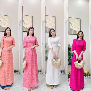 Áo Dài Cách Tân Dáng Xuông Tay Lỡ Trẻ Trung