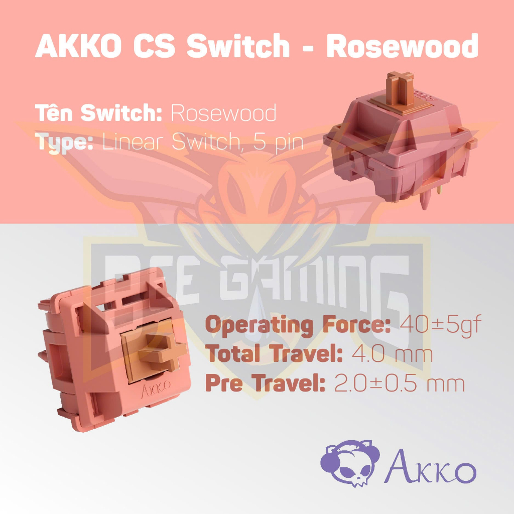  Bộ AKKO Switch – Rosewood  45 switch  