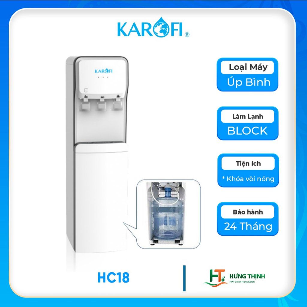 Cây nóng lạnh Karofi hút bình HC18