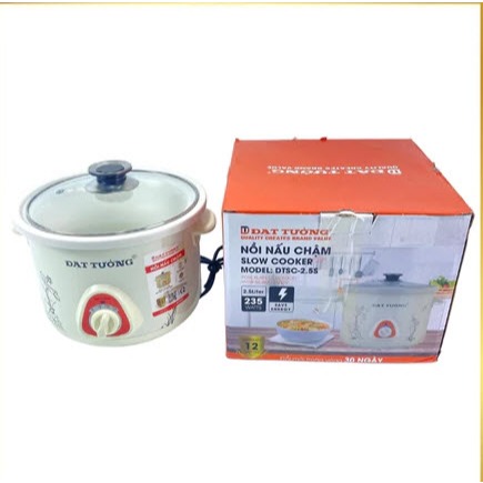 Nồi Kho Cá, Nồi Nấu Cháo, Nồi Nấu Chậm Đạt Tường 1.5L - 2.5L Bảo hành 12 tháng