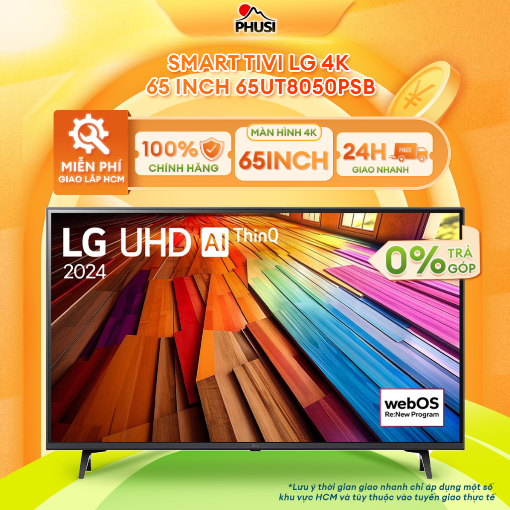 65UT8050PSB Smart Tivi LG 4K 65 inch 65UT8050PSB [Miễn phí giao lắp HCM]