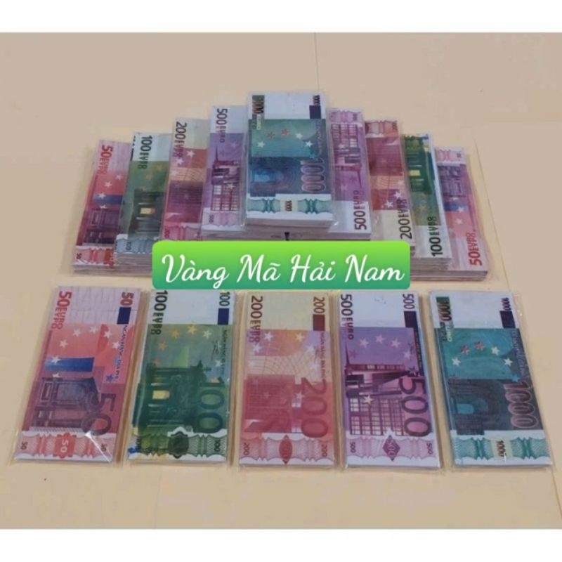 Euro Âm Phủ Loại Rẻ Đầy Đủ Mệnh Giá: €50/ €100 / €200 / €500 / €1000 - 1 Xấp 90 Tờ