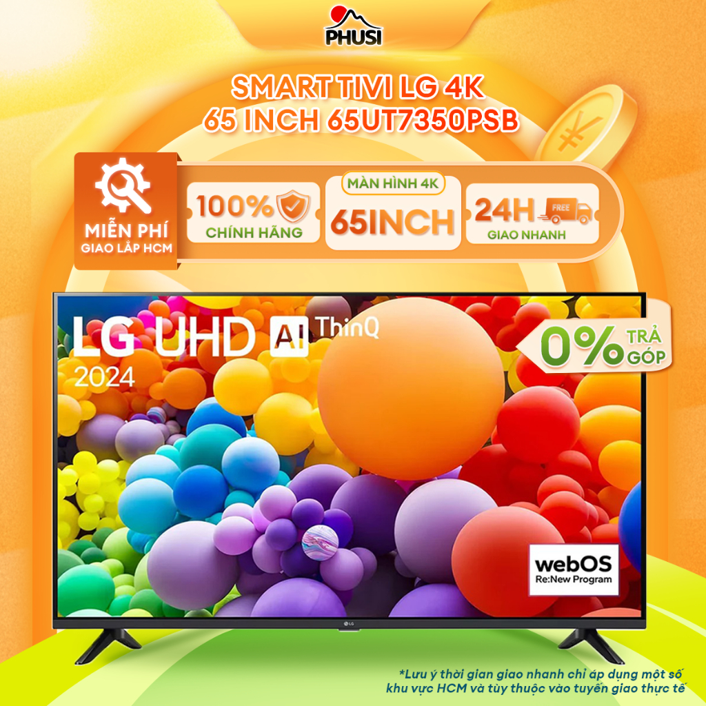 65UT7350PSB Smart Tivi LG 4K 65 Inch 65UT7350PSB [Miễn phí giao lắp HCM]