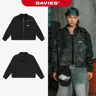 Áo khoác croptop nữ nam DAVIES dù Protex chống nước thiết kế đường cắt ấn tượng Ticke Classy Jacket local brand| D35-AK4
