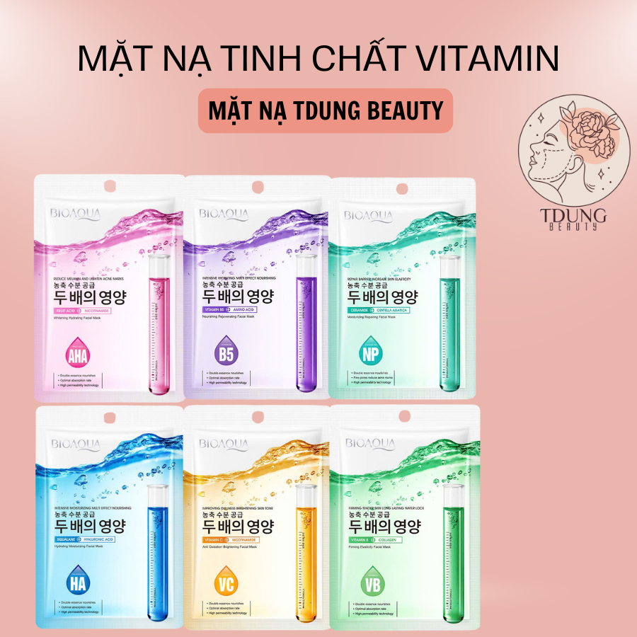 [N161] Mặt Nạ Bioaqua Tảo Biển Sản Sinh Collagen Phục Hồi Da