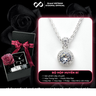 Dây chuyền bạc KYDOPAL đính đá cao cấp trang sức bạc nữ sang trọng 925 - 9C1