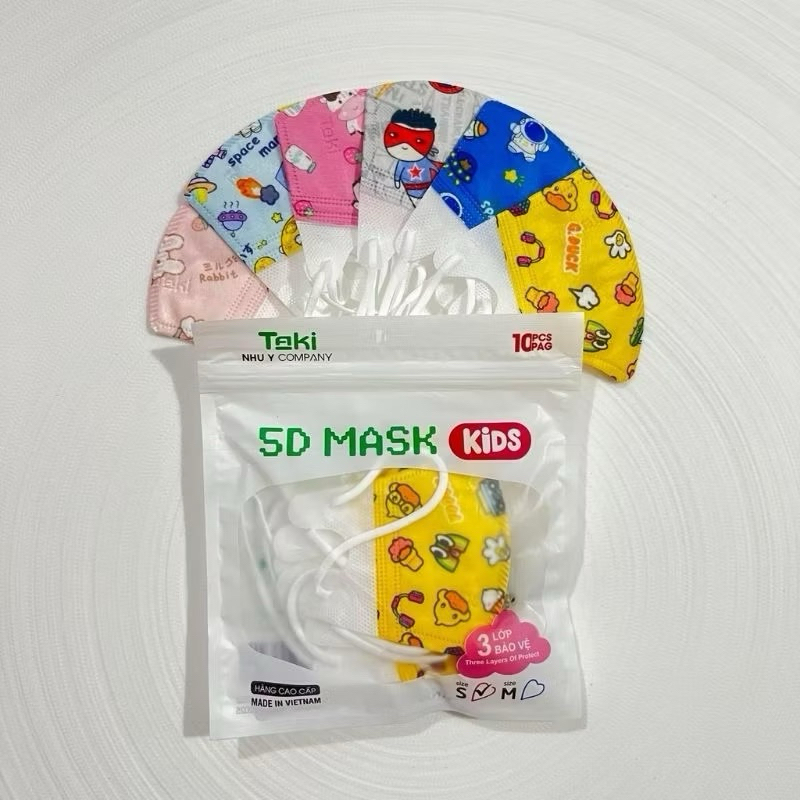 Khẩu trang 5D mask trẻ em  [ cho trẻ từ 8m-5tuổi ]