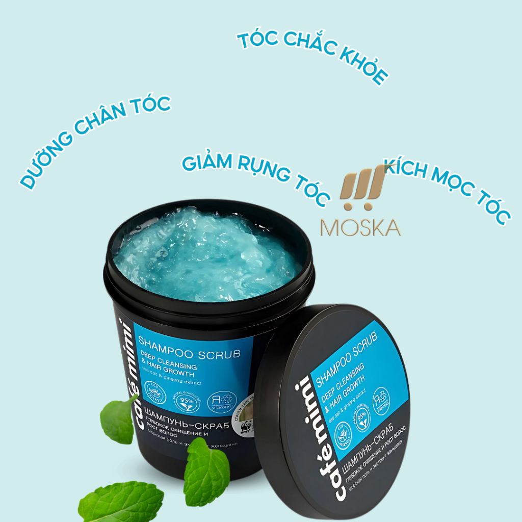 Tẩy Da Chết Da Đầu Cafe MiMi Tóc Sạch Sâu, Loại Bỏ Da Chết, Kiềm Dầu, Sạch Gàu, Ngăn Bết Tóc 330g, Tóc Khoẻ Bồng Bềnh